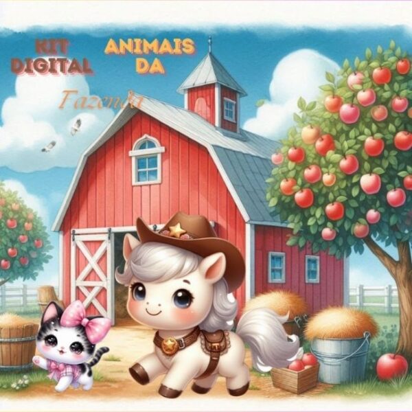 Kit Digital Animais da Fazenda - Image 2