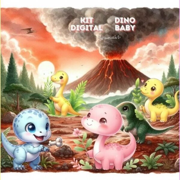 Kit Digital Dinossauro Baby - Image 3