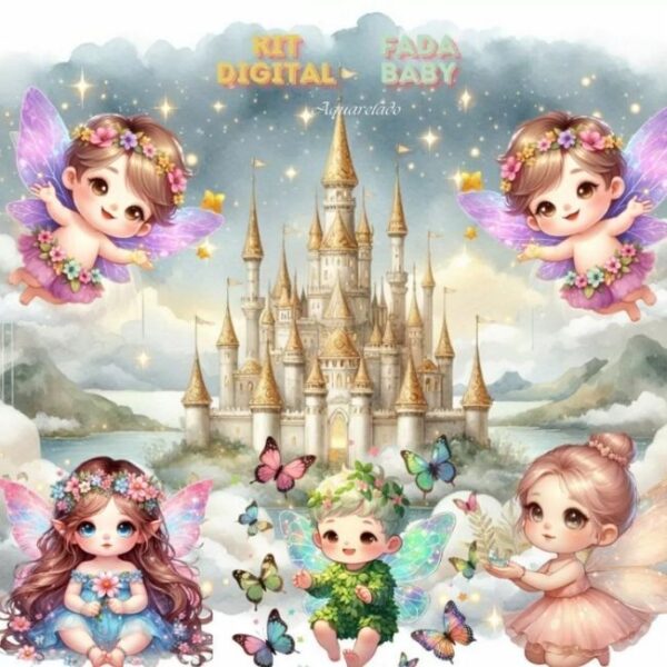 Kit Digital Fada Cute Baby