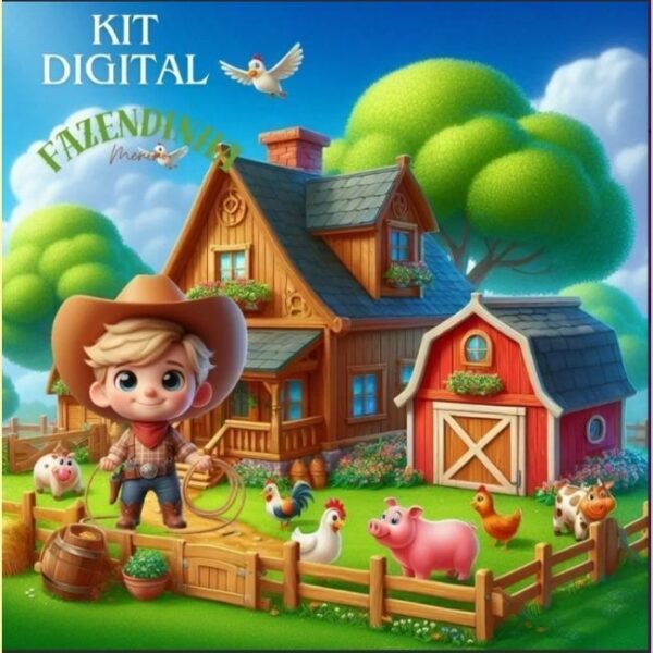 Kit Digital Fazendinha Menino